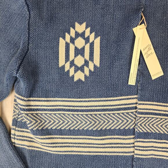 Love Stitch Women's The Montana Skies Cardigan NWT Indigo Medium - Picture 8 of 9